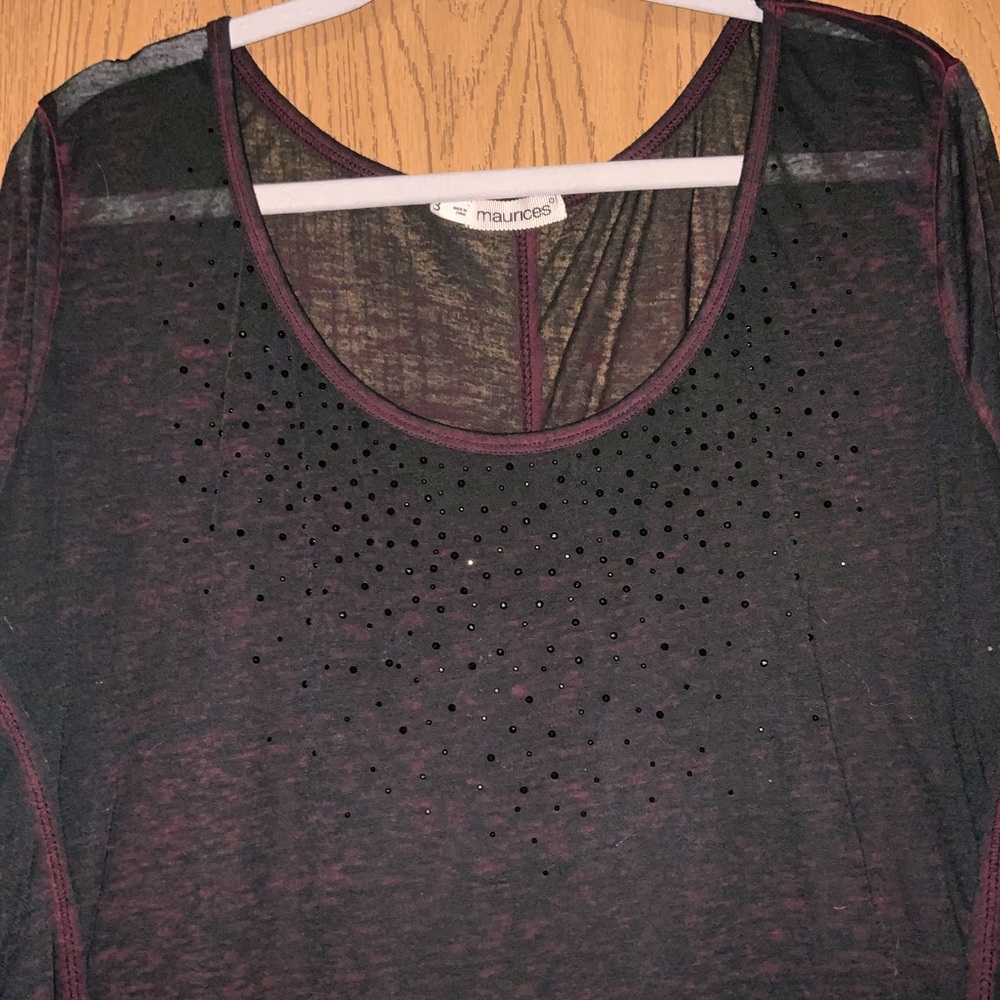 Maurices Long sleeve sequin shirt